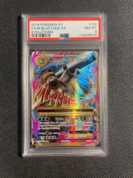 M Blastoise EX 102/108 PSA 8